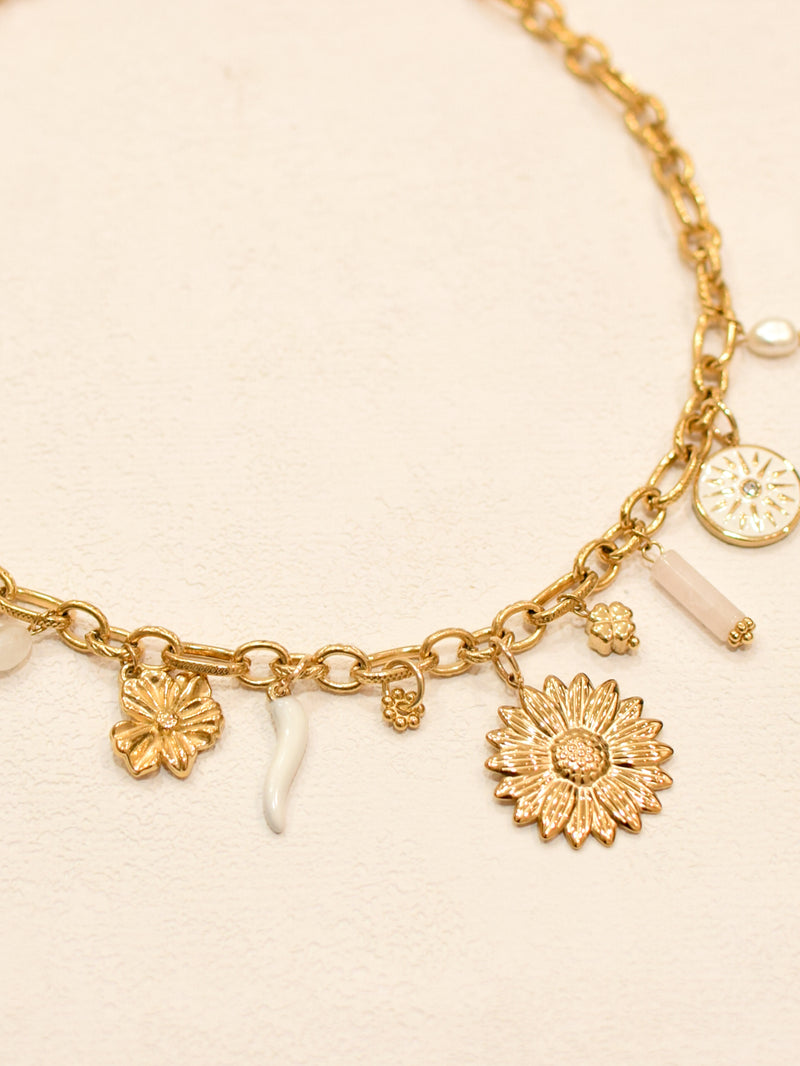 Collier Charms blanc