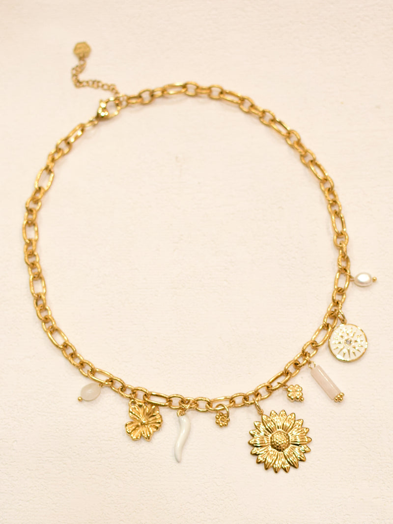 Collier Charms blanc