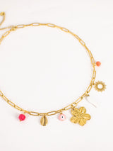 collier charms CORAIL