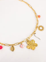 collier charms CORAIL