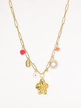 collier charms CORAIL