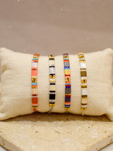 pink square pearl bracelet